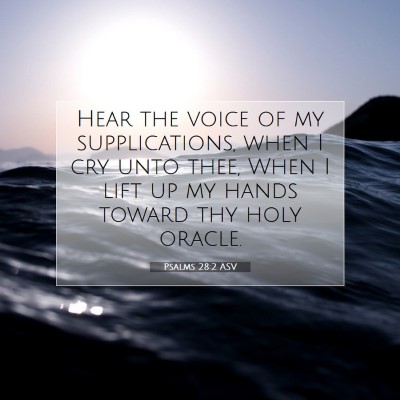 Picture 07 - Psalms 28:2 ASV - Hear the voice of my supplications, when I cry - Bible Verse Picture
