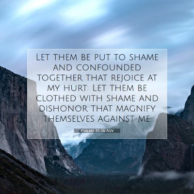 Picture 07 - Psalms 35:26 ASV - Let them be put to shame and confounded together - Bible Verse Picture