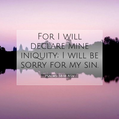 Picture 07 - Psalms 38:18 ASV - For I will declare mine iniquity; I will be sorry - Bible Verse Picture