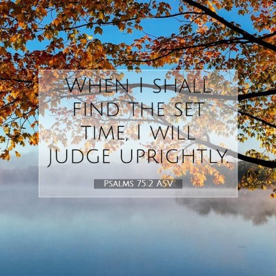Picture 07 - Psalms 75:2 ASV - When I shall find the set time, I will judge - Bible Verse Picture