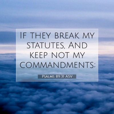 Picture 07 - Psalms 89:31 ASV - If they break my statutes, And keep not my - Bible Verse Picture
