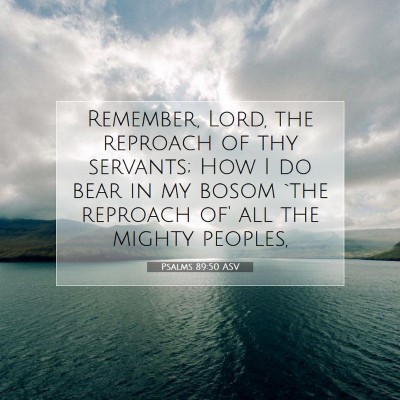 Picture 07 - Psalms 89:50 ASV - Remember, Lord, the reproach of thy servants; How - Bible Verse Picture