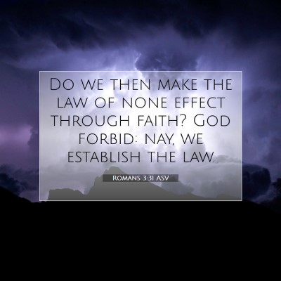 Picture 07 - Romans 3:31 ASV - Do we then make the law of none effect through - Bible Verse Picture
