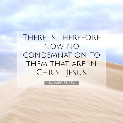 Picture 07 - Romans 8:1 ASV - There is therefore now no condemnation to them - Bible Verse Picture