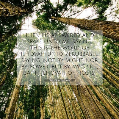 Picture 07 - Zechariah 4:6 ASV - Then he answered and spake unto me, saying, This - Bible Verse Picture