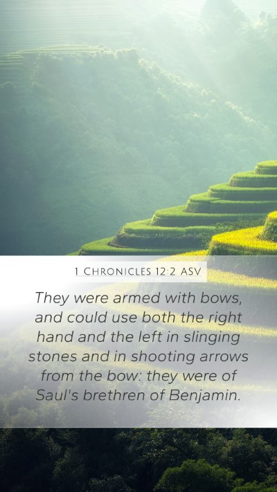 1 Chronicles 12:2 ASV Bible Verse Image