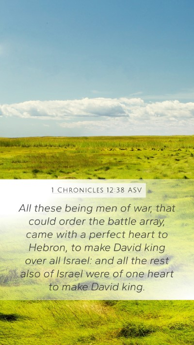 1 Chronicles 12:38 ASV Bible Verse Image