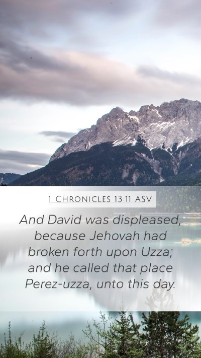 1 Chronicles 13:11 ASV Bible Verse Image
