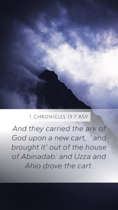 1 Chronicles 13:7 ASV Bible Verse Image