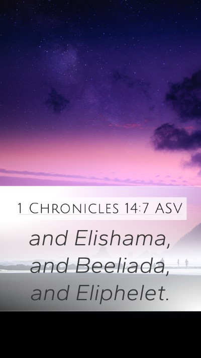 1 Chronicles 14:7 ASV Bible Verse Image