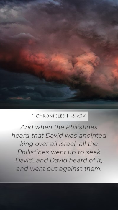 1 Chronicles 14:8 ASV Bible Verse Image
