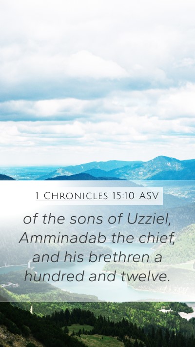 1 Chronicles 15:10 ASV Bible Verse Image