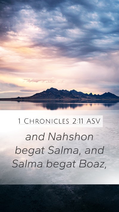 1 Chronicles 2:11 ASV Bible Verse Image