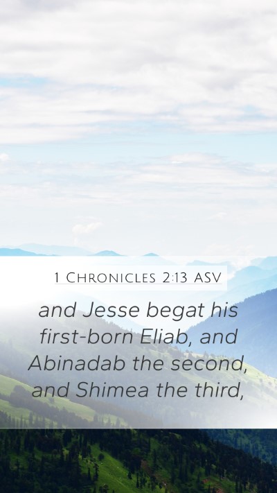 1 Chronicles 2:13 ASV Bible Verse Image