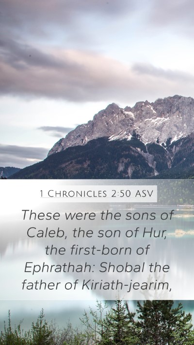 1 Chronicles 2:50 ASV Bible Verse Image