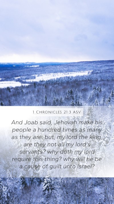 1 Chronicles 21:3 ASV Bible Verse Image