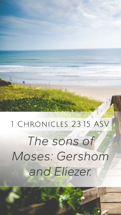 1 Chronicles 23:15 ASV Bible Verse Image