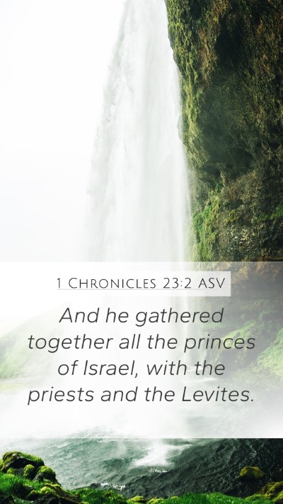 1 Chronicles 23:2 ASV Bible Verse Image