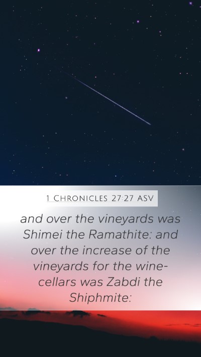 1 Chronicles 27:27 ASV Bible Verse Image