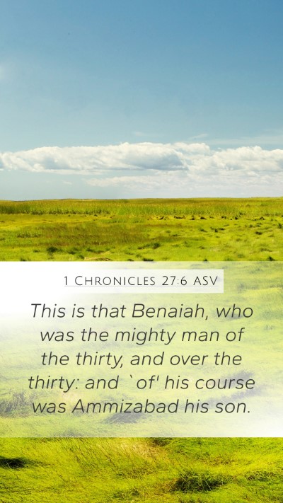 1 Chronicles 27:6 ASV Bible Verse Image