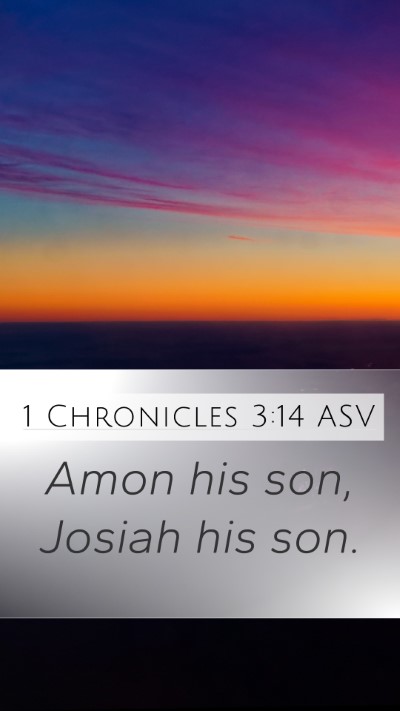1 Chronicles 3:14 ASV Bible Verse Image