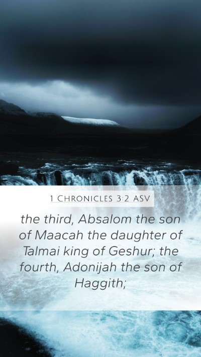 1 Chronicles 3:2 ASV Bible Verse Image