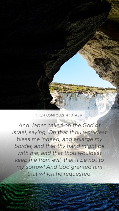 1 Chronicles 4:10 ASV Bible Verse Image