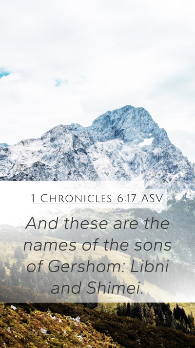 1 Chronicles 6:17 ASV Bible Verse Image