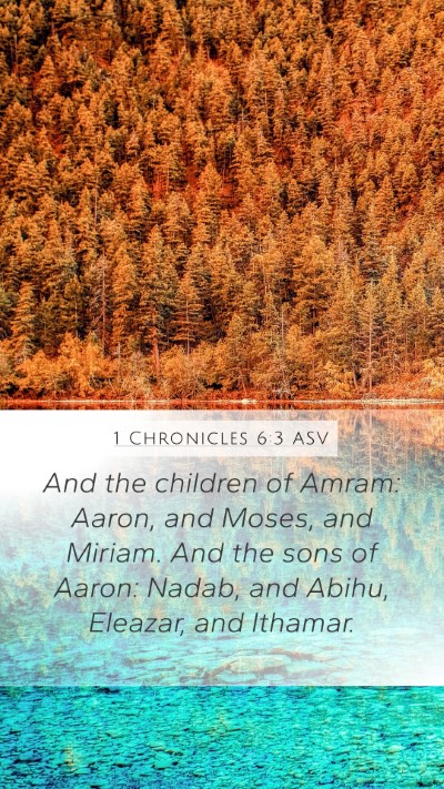 1 Chronicles 6:3 ASV Bible Verse Image