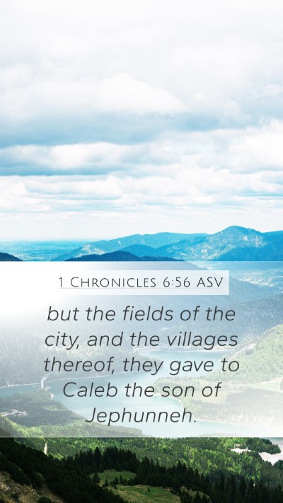 1 Chronicles 6:56 ASV Bible Verse Image
