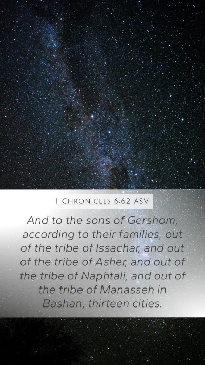 1 Chronicles 6:62 ASV Bible Verse Image