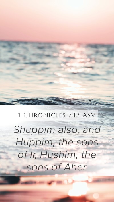 1 Chronicles 7:12 ASV Bible Verse Image
