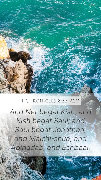 1 Chronicles 8:33 ASV Bible Verse Image