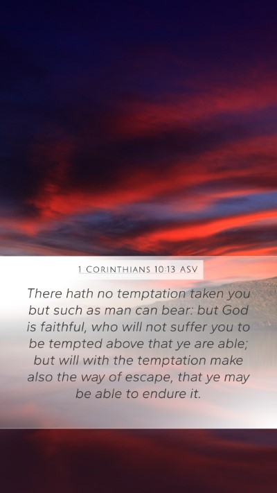 1 Corinthians 10:13 ASV Bible Verse Image