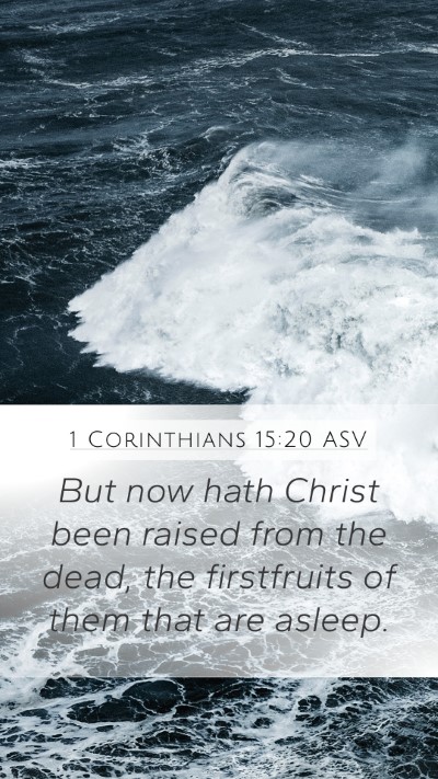 1 Corinthians 15:20 ASV Bible Verse Image