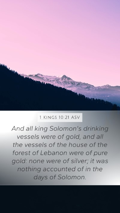 1 Kings 10:21 ASV Bible Verse Image