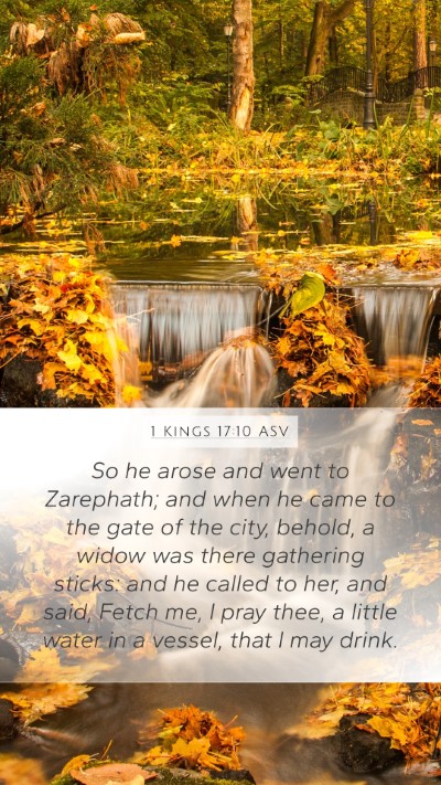 1 Kings 17:10 ASV Bible Verse Image