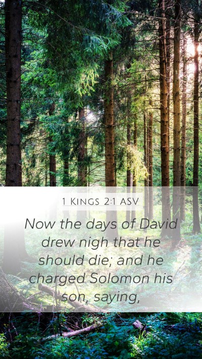 1 Kings 2:1 ASV Bible Verse Image