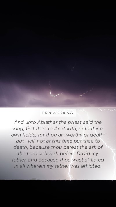 1 Kings 2:26 ASV Bible Verse Image