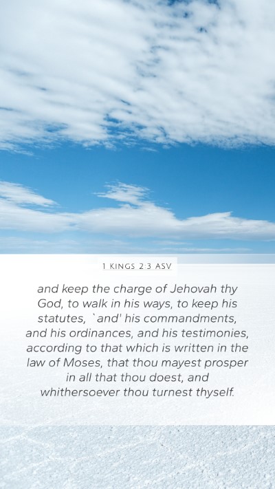 1 Kings 2:3 ASV Bible Verse Image