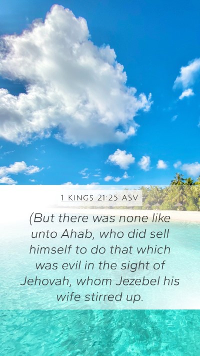 1 Kings 21:25 ASV Bible Verse Image
