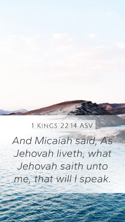 1 Kings 22:14 ASV Bible Verse Image
