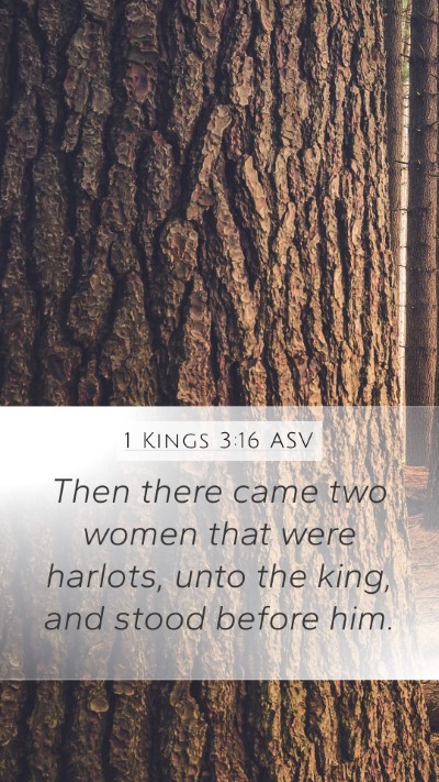 1 Kings 3:16 ASV Bible Verse Image