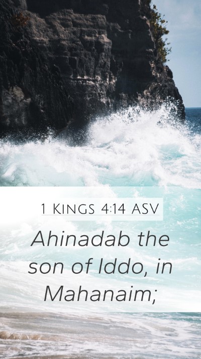 1 Kings 4:14 ASV Bible Verse Image