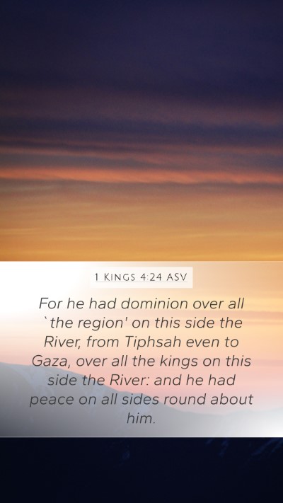 1 Kings 4:24 ASV Bible Verse Image