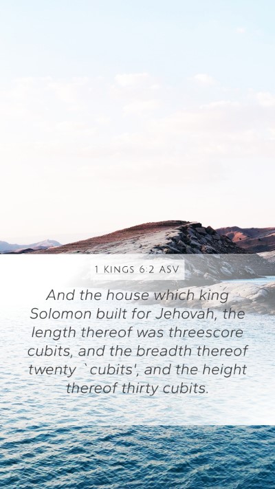 1 Kings 6:2 ASV Bible Verse Image