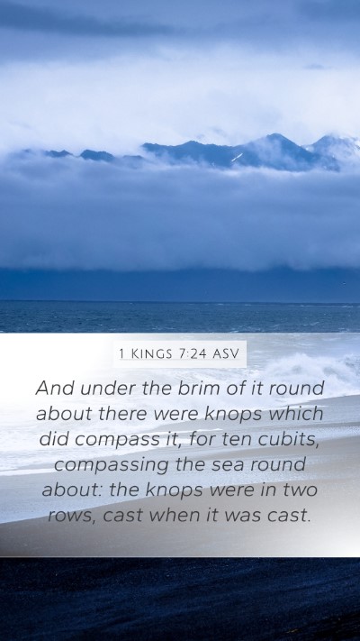 1 Kings 7:24 ASV Bible Verse Image