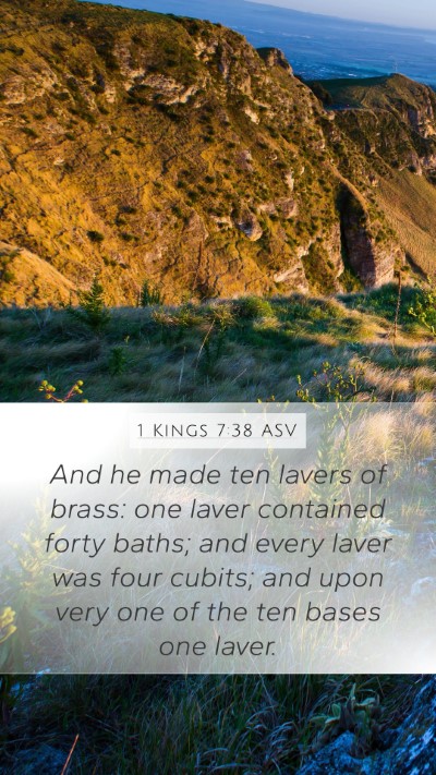 1 Kings 7:38 ASV Bible Verse Image