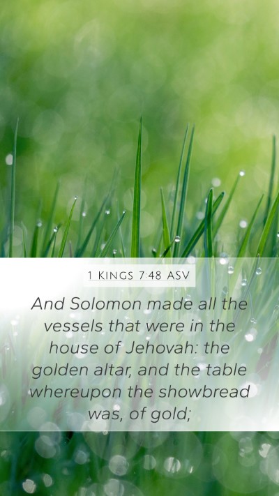 1 Kings 7:48 ASV Bible Verse Image