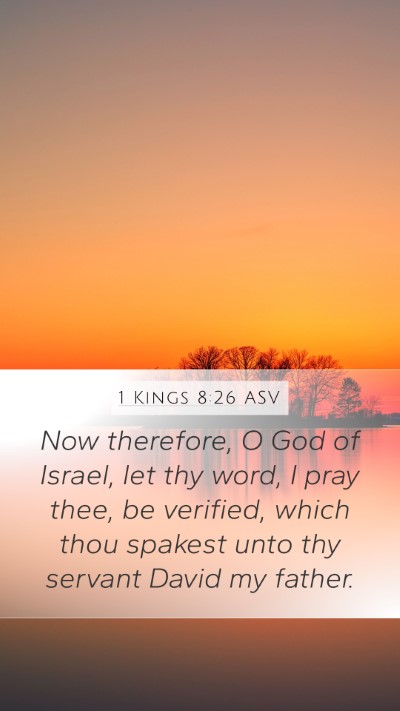 1 Kings 8:26 ASV Bible Verse Image